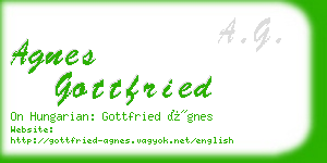 agnes gottfried business card